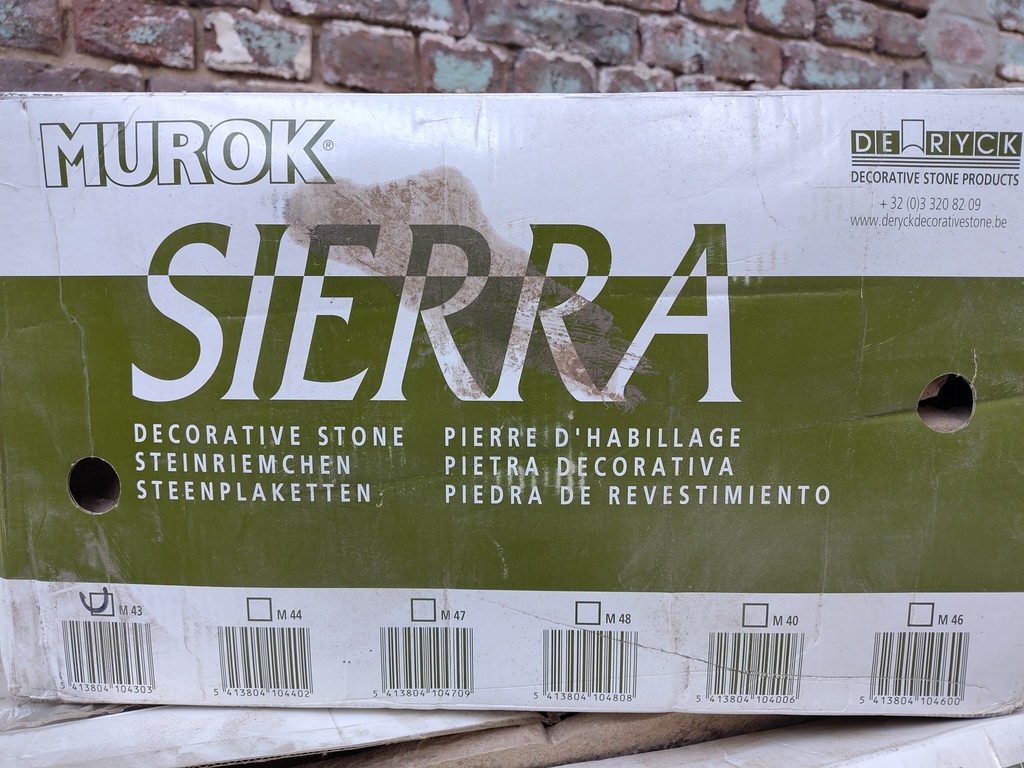 Stock Liège - Pierre d'habillage Murok Sierra 